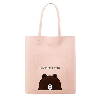 

Korean-Style Printed Animal Pattern Bucket Shopping Bag 2020 New Portable Single-Shoulder Bag for Women purses and handbags