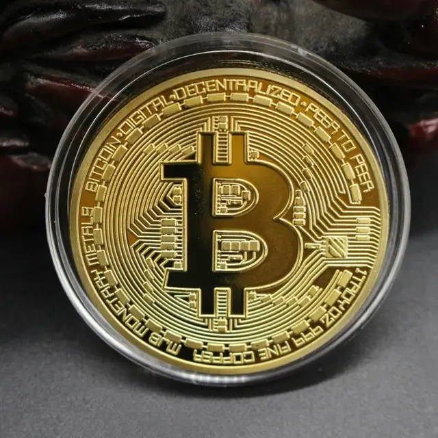 Hot Creative Bitcoin Coin Souvenir Gold Plated Collectible Gift Bit Ethereum Litecoin Art Collection Physical Commemorative Coin 5