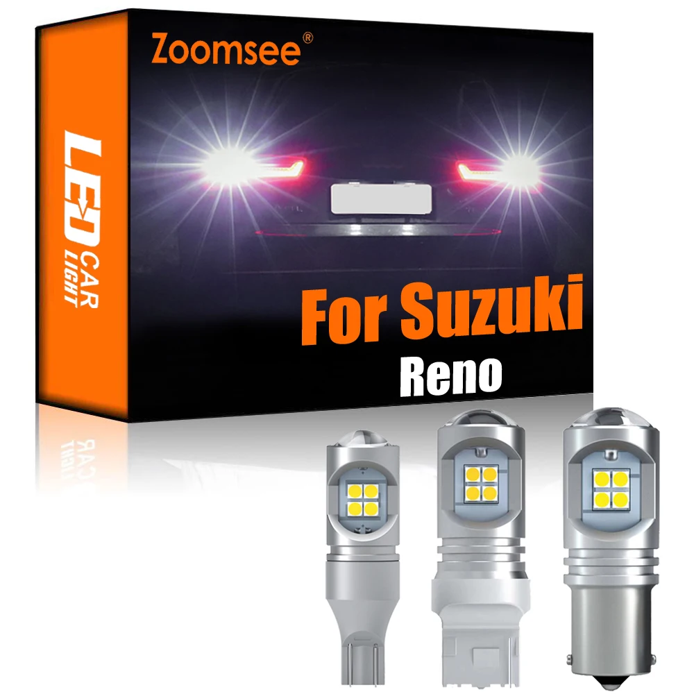 Zoomsee Комплект из 2 предметов белая обратный светодиодный для Suzuki Рено 2005-2008 Canbus