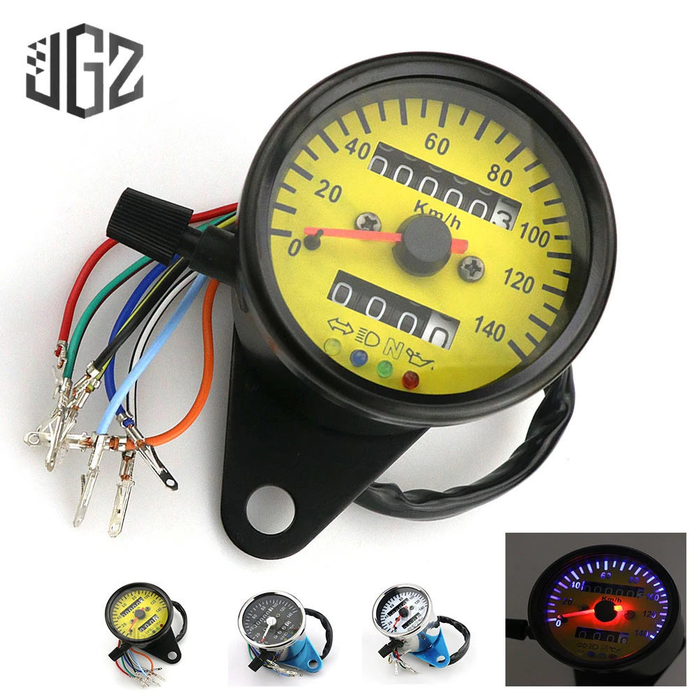 Universele 12V Motorfiets Snelheidsmeter Kilometerteller Gauge Dual Speed  Meter Led Lampje Atv Pit Dirt Bike Scooter Toerenteller|Instruments| -  AliExpress