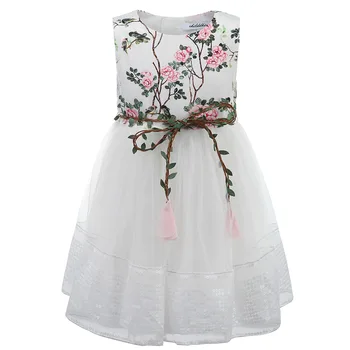 

childdkivy Girls Summer Dress Children Baby Girl Princess Dress Embroidery Fashion Clothes Robe Fille Kids Dresses for Girls