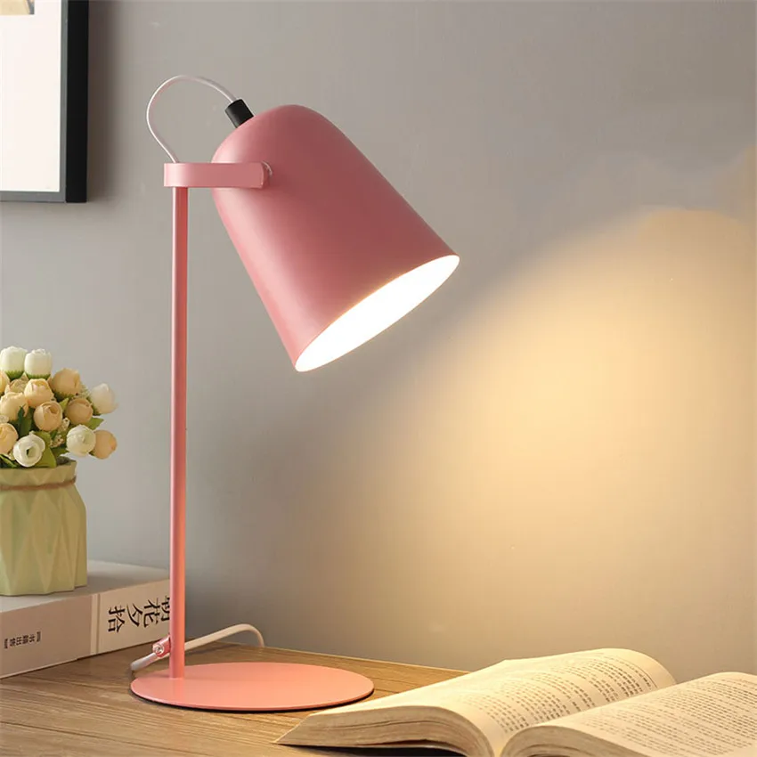 colourful bedside lamps