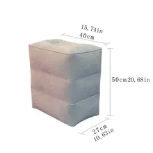 Портативная надувная подушка для ног для путешествий, для отдыха в самолетах, для сна, стекающийся коврик для ног для детей и взрослых
