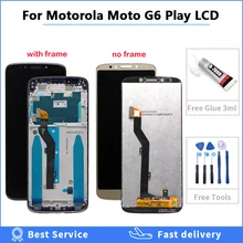 Заводская распродажа ЖК-экран для Motorola Moto G6 играть Дисплей с рамкой с сенсорным экраном дигитайзер в сборе XT1922 XT1922-3 XT1922-4 XT1922-5