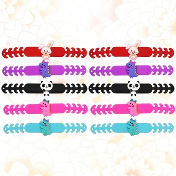 

10pcs Mask Rope Adjustment Hooks Silicone Ear Protector Mask Extension Buckle Mask Accessories for Outdoor Outside Home (Random