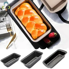 Bakeware não-vara pão pan aço carbono pan torrada queijo pastelaria molde assado retangular bolo torrada pão molde ferramentas de cozimento zxh