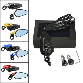 

2pcs Motorcycle 7/8 inch 22mm Handlebar Side Rearview Mirrors For KAWASAKI ninja 400 z1000 ninja zx 250r For YAMAHA fz1 yzf-r1m
