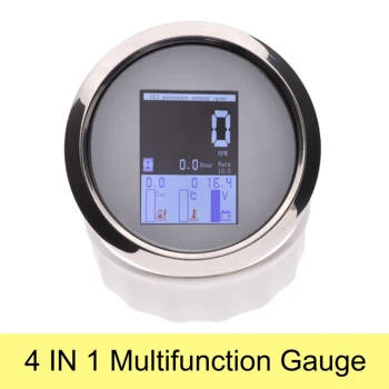 

4 IN 1 Multifunctional Digital Tachometer 85mm Water Temp Gauge Waterproof Oil Pressure 0~10 Bar With Alarm 9-32V