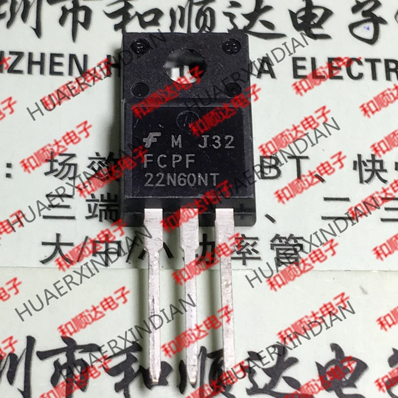 5 шт., новые оригинальные кнопки FCPF22N60NT TO-220F 600V 22A