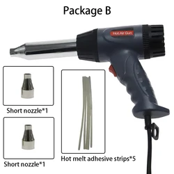 Tocha de soldagem de plástico 750w temperatura constante pistola ar quente industrial arma de ar quente ferramenta de filmagem do carro pistola de cozimento