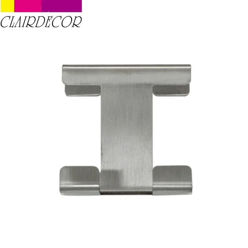 Stainless Steel I Многофункциональные Крючки из нержавеющей стали для кухонного шкафа, одежды, бытовая вешалка для хранения полотенец для ванной комнаты, дверные Крючки для полотенец - Цвет: Stainless Steel I