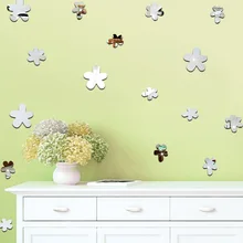 Креативные домашние горячие продажи детская комната украшения стены стикеры s экологически чистые стерео оранжевый Peel цветок зеркало стикер