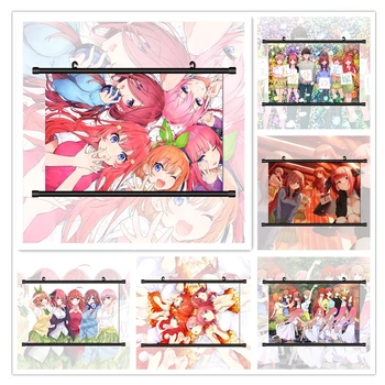 

The Quintessential Quintuplets Nakano Ichika Nino Miku Yotsuba Itsuki Anime Manga HD Print Wall Poster Scroll