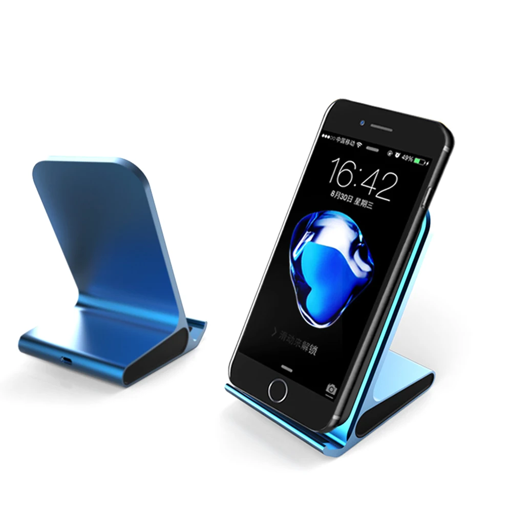 

QI Vertical Quick Wireless Charger For iPhone X XR 8Plus Electric Wireless Charging Station For Samsung S8/S9 Phone Bracket