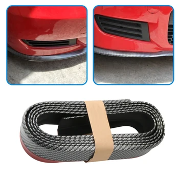 

2.5M Universal Car Front Rear Side Bumper Lip Splitter Rubber Protector Body Spoiler Valance Chin Rubber Car Bumper Lip