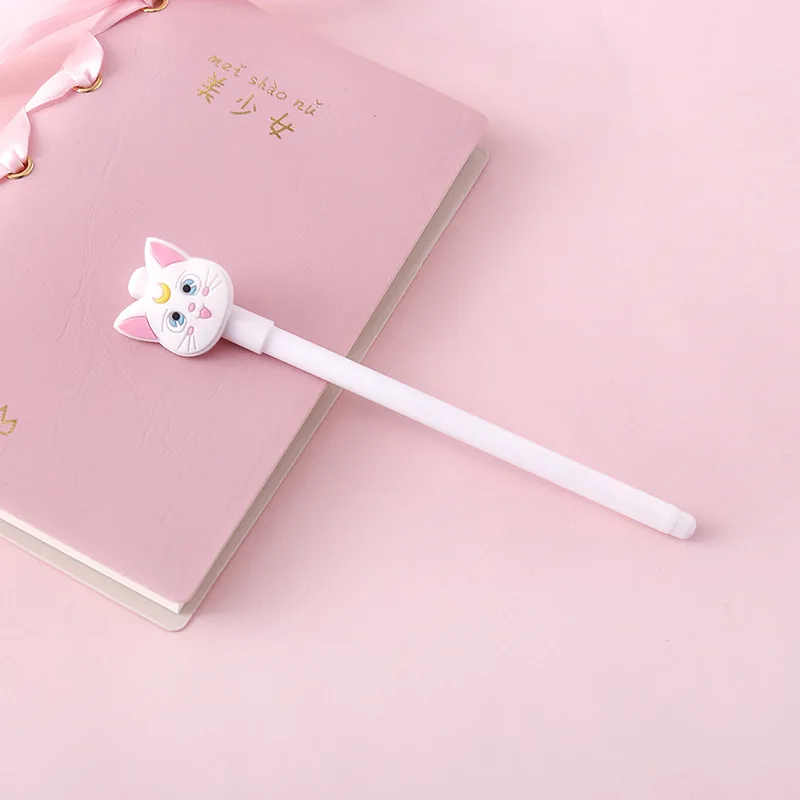 Сейлор Мун Луна кошка Cardcaptor Card Captor Sakura мультфильм милый 0,5 мм карандаш гелевая ручка канцелярские принадлежности безделушки Рождественский подарок для девочки - Цвет: A