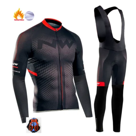 Northwave Pro Team Зимняя велосипедная Одежда дышащая Ropa Ciclismo с длинным рукавом MTB велосипедная одежда верхняя спортивная одежда