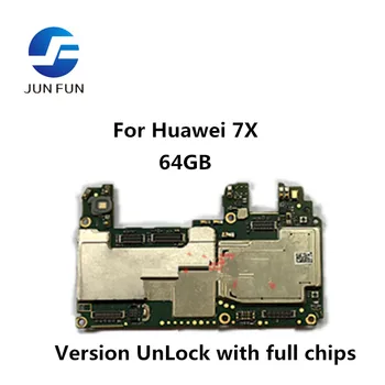 

JUN FUN Unlocked Motherboard For Huawei 7X 64GB Mainboard Android OS Logic Board With Full Chips