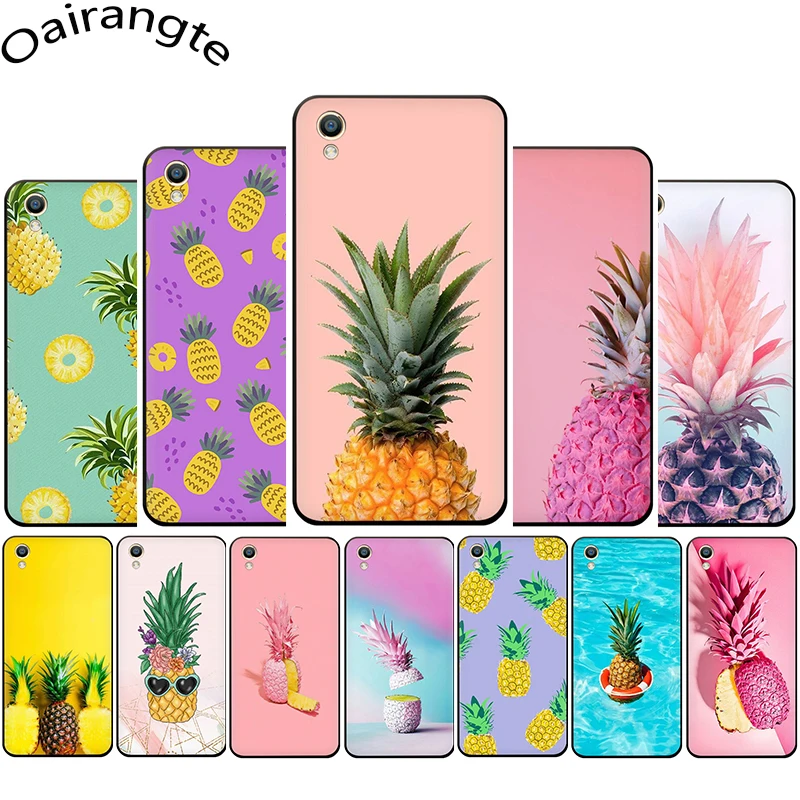 

pineapple ananas Silicone phone case for OPPO R17 R15 F11 F9 Pro R11s A77 R11 R9s F9 F7 A73 A83 A59 A39 A5