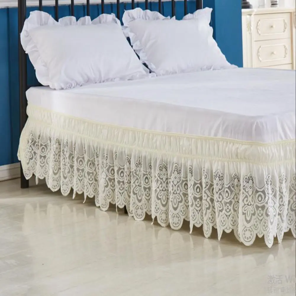 Белый/бежевое кружевное Стиль 15 дюймов Глубина Обёрточная бумага вокруг с