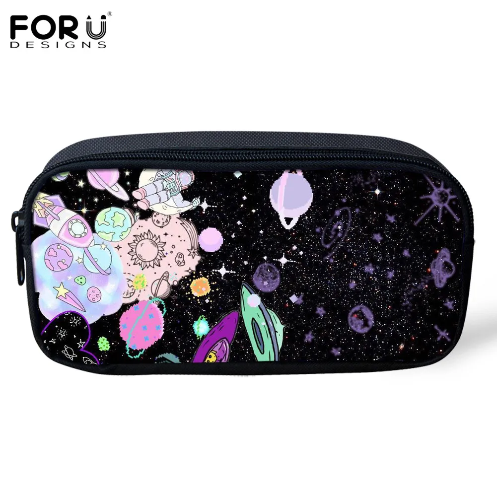 FORUDESIGN/Outerspace Прохладный Млечного Пути Картины для дети молния карандаш Чехол для мальчиков Школьные Рюкзаки Большая Ёмкость ручка сумка для хранения коробок - Цвет: 7