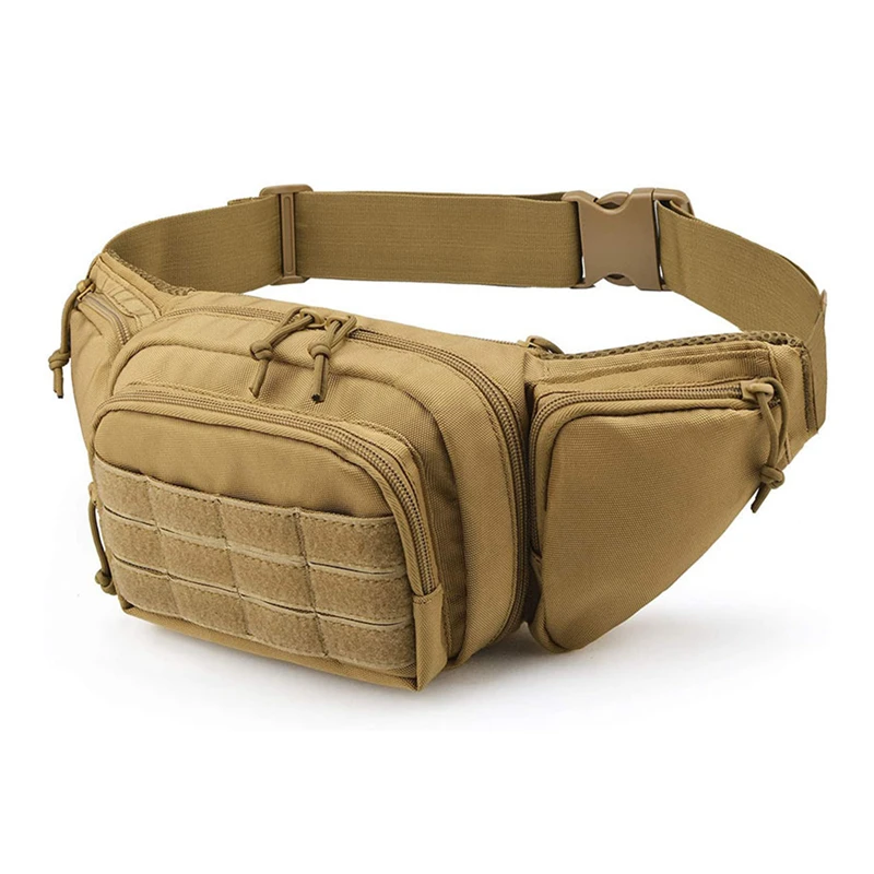 Riñonera táctica militar, bolsa de hombro, bolsa de pecho al aire libre, funda de transporte de pistola oculta