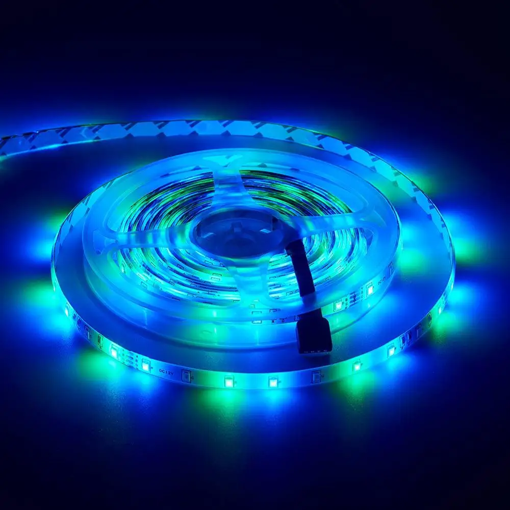 RGB гибкий светодиодный фонарь для автомобиля DC 12V Стайлинг Автомобильный интерьер атмосферные огни 1 комплект