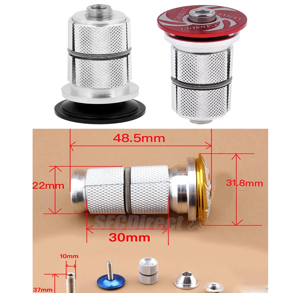 Road Bike Headset Stem Expander Plug Screw Metal Headset Stem 