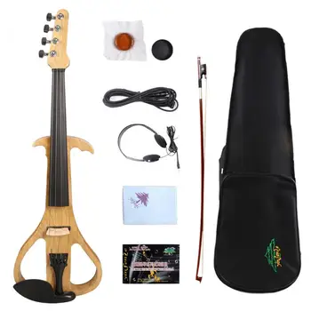 

Yinfente Electric Silent Violin 4/4 Wooden Free Case+Bow+Headphone US#EV3
