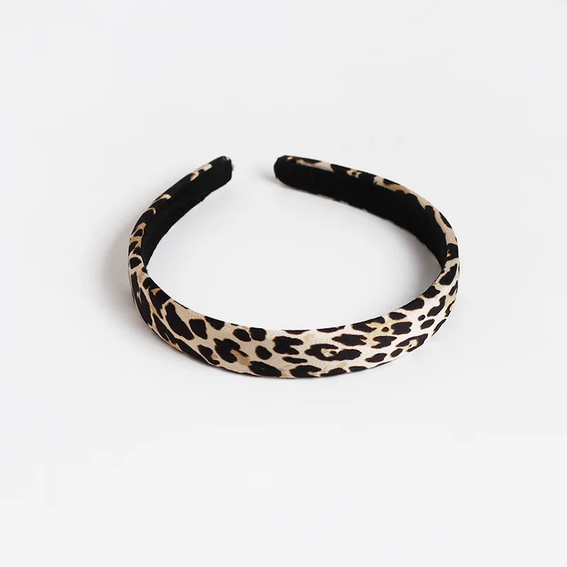 Light leopard Модные женские повязки для волос с леопардовым принтом, женские повязки на голову, женские элегантные аксессуары для волос - Цвет: Light leopard