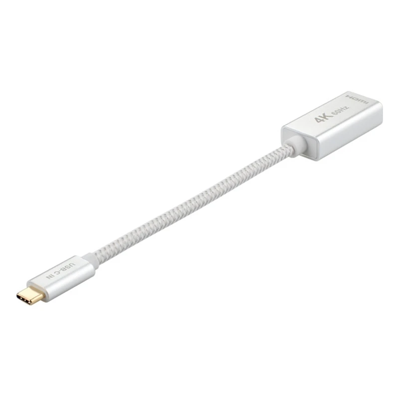 Кабель-Переходник USB C на HDMI адаптер(4K@ 60 Гц), Тип с разъемами типа C и HDMI портом Thunderbolt 3 совместимый для MacBook Pro //, MacBook Air/IPad Pro 201
