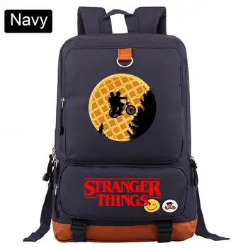 

New Stranger Things Demogorgon Boy Girl Book School bag Women Bagpack Teenagers Schoolbags Men Student Patchwork Backpack