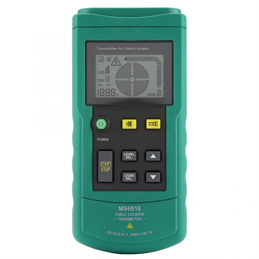 MS6818 зажимы передатчика 12 V-400 V AC/DC кабель локатор детектор металлических труб тестер линии