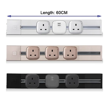 

Total Switch 4000W 60cm Tomada Usb Pop Socket Eu Wall Plug LED Light Office For Meeting Room Living Room