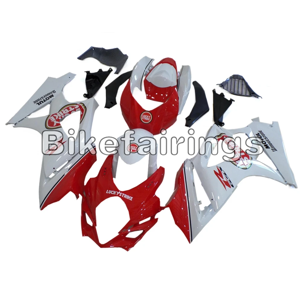 Красный и белый Sportbike рамы кузова для Suzuki GSXR1000 K7 2007 2008 ABS инъекции GSXR 1000 07 08