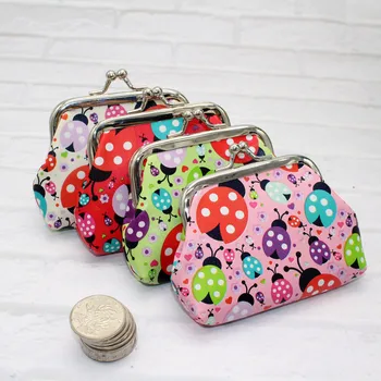 

Retro Vintage Women Retro Printing Insect Leather Wallet Coin Purse Card Holders Handbag cion purse Holder Purse Women bag