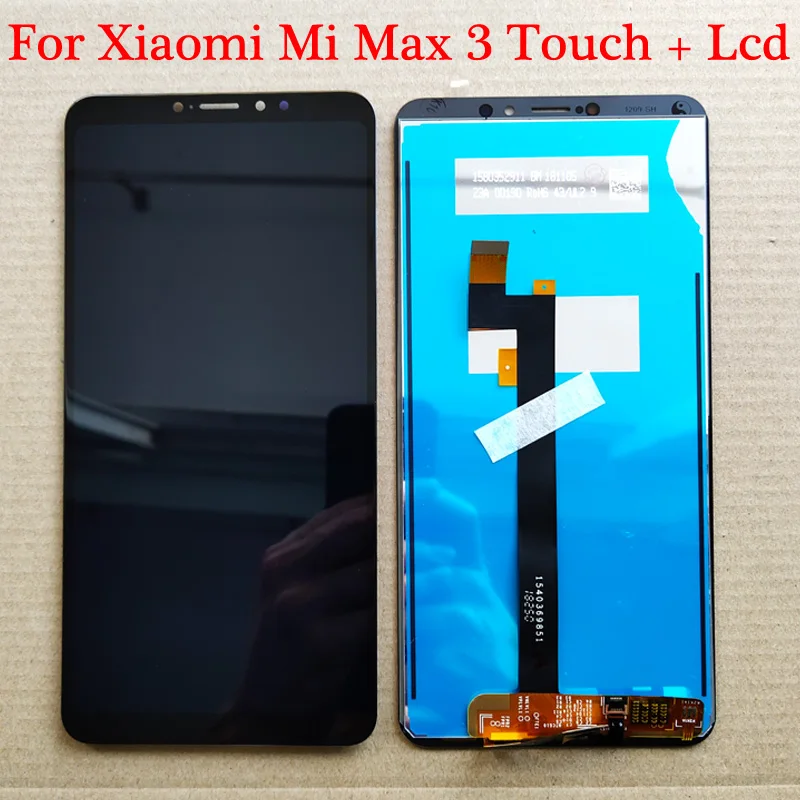 Белый/черный 6,9 дюймовый ЖК-дисплей для Xiaomi mi Max 3 ЖК-дисплей кодирующий преобразователь сенсорного экрана в сборе для Xiao mi Max3