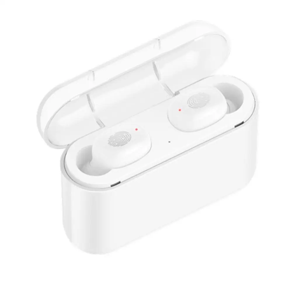 White Bluetooth наушники подарки в Уши Беспроводные наушники стерео наушники Спортивная гарнитура с микрофоном с зарядной коробкой fone de ouvido - Цвет: White
