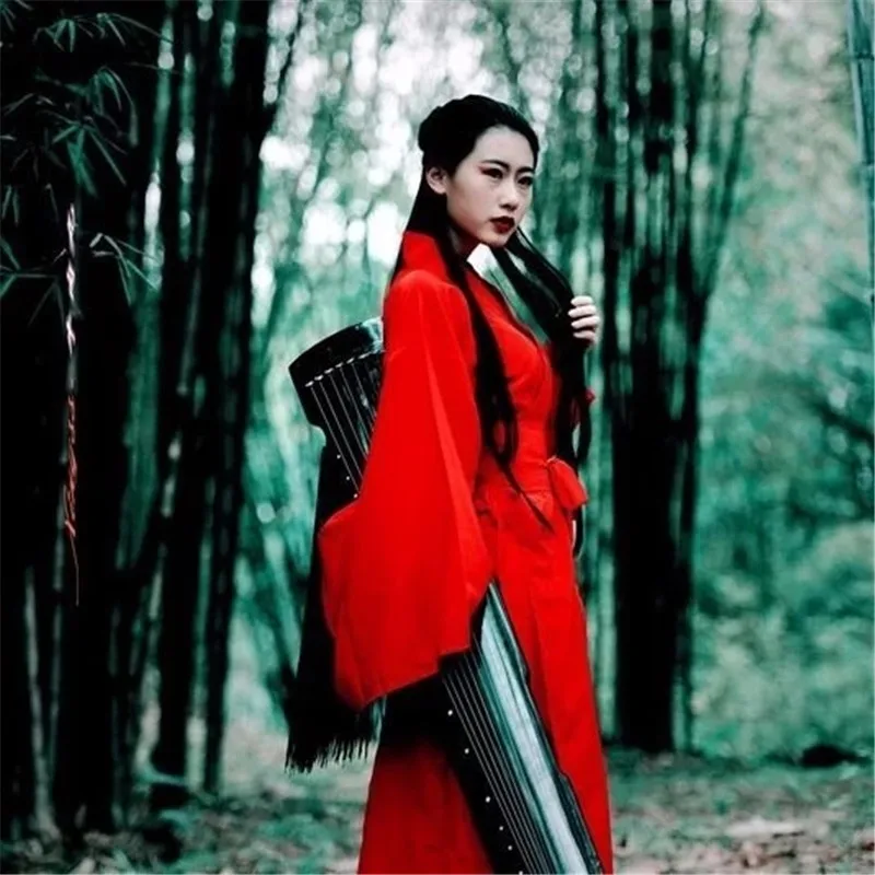 중국 스타일 한 당나라 노래 명나라 옷 여성 의상 여성 Hanfu 흰색과 빨간색 기모노 복장 여성을위한 