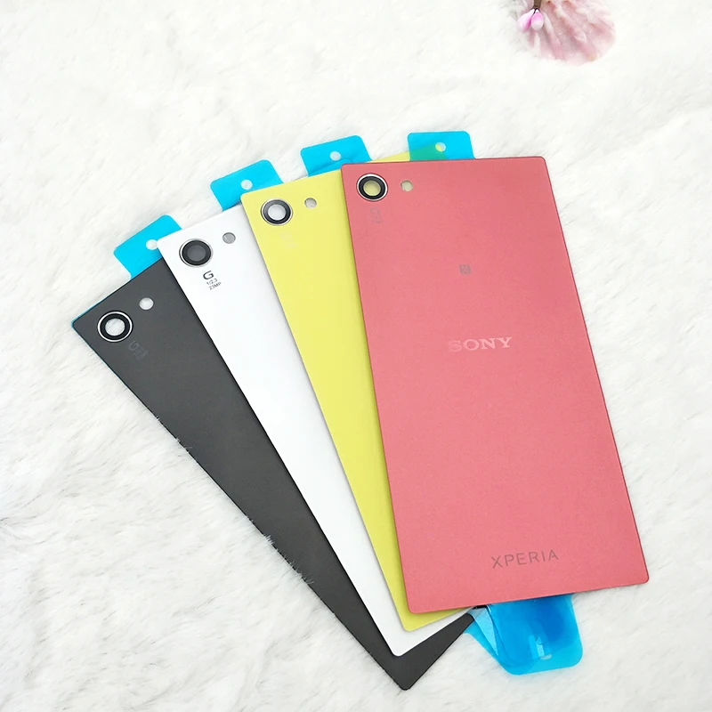 Z5 Mini стеклянный задний корпус крышка батареи для sony Xperia Z5 Compact Mini задняя дверь Замена чехол Матовая отделка с логотипом