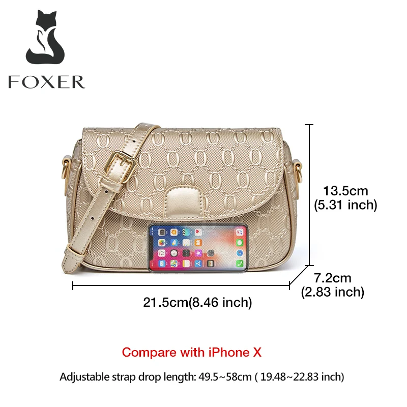 Foxer Flacy Women Leather Shoulder Bag