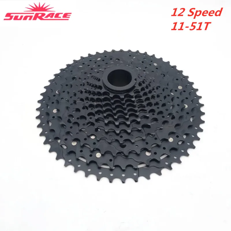 sunracing CSMZ903 12 Скоростей 11-51T freewheel горный велосипед кассета MTB маховик запчасти для велосипеда - Цвет: black 11-51T