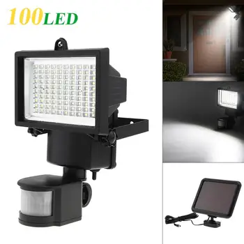 

100 LED Solar Light Outdoor Sensor Security Garden Light PIR Motion Sensor Emergency Lamp Path Wall Solar Lamps