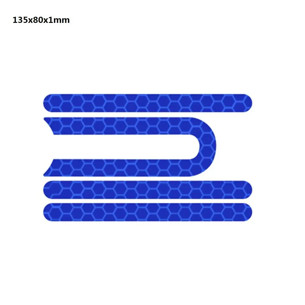 blue 4 шт. скутер передние задние колеса покрышки ступицы защитный корпус светоотражающие наклейки для Xiaomi Mijia M365 Электрический скейтборд - Цвет: blue