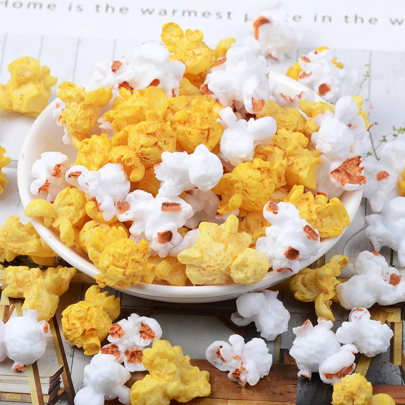 Моделирование из смолы, в форме продуктов питания попкорн Diy слизи наполнитель материал аксессуары микро пейзаж фото реквизит игрушки для детей унисекс