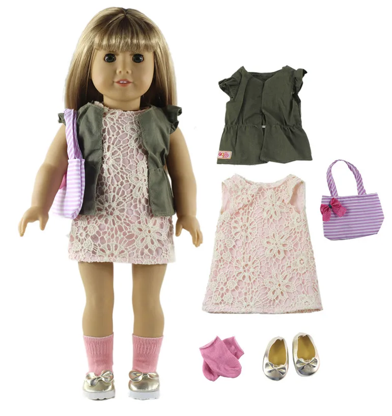 1 комплект красивой повседневной одежды кукольная одежда для 18 дюймовой