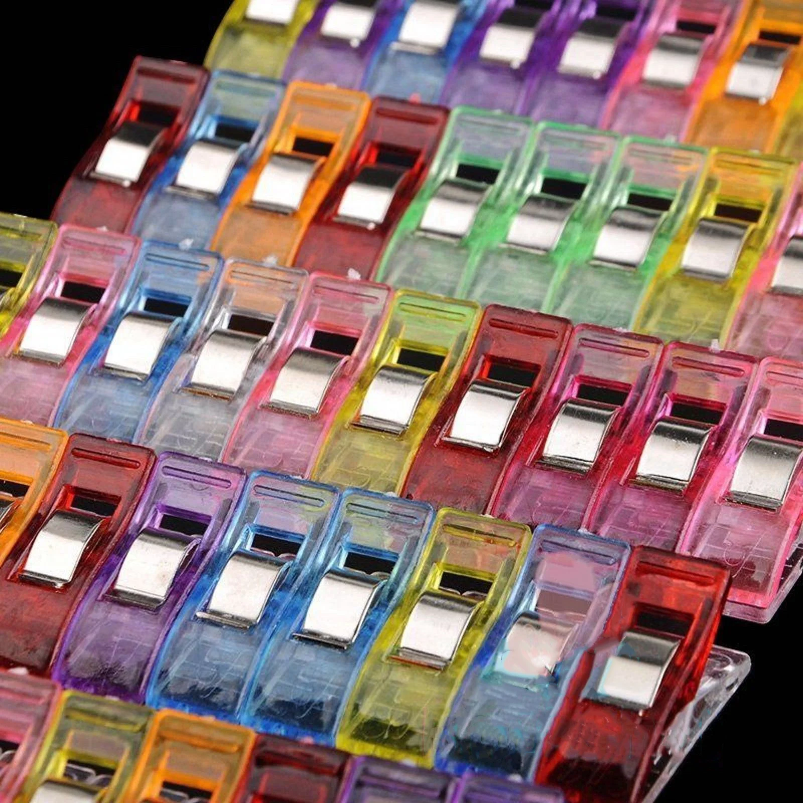 For Crafts Quilting Sewing Knitting Crochet Newest Clover Clips Random Color Home Garden Supplies