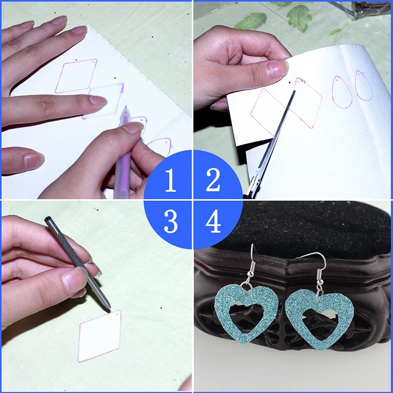 Серьги из искусственной кожи, набор инструментов для рукоделия, аксессуары, материалы для изготовления женских сережек, подвеска, ювелирное изделие ручной работы
