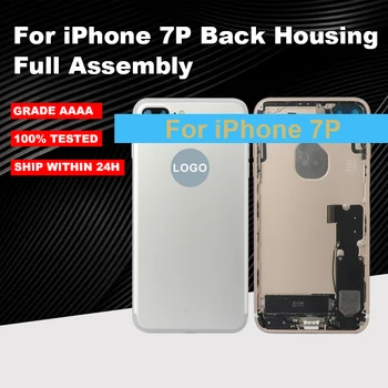 

Full Housing For iPhone 7 Plus Back Battery Cover Door Middle Chassis Frame with Flex Cable Assembly NO Vibracall and NO Wifi