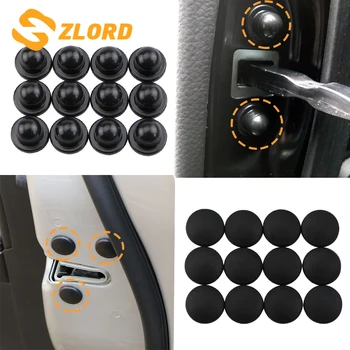 

Zlord Car Door Lock Screw Protector Stickers Cover for Subaru Forester Outback Legacy Impreza XV BRZ Tribeca Trezia